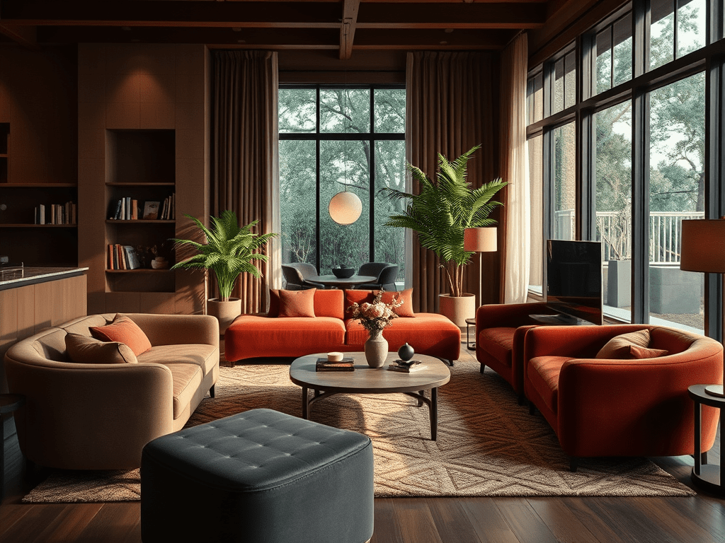 2025 Living Room Trends: Embrace Earth Tones & Maximalism Living Room