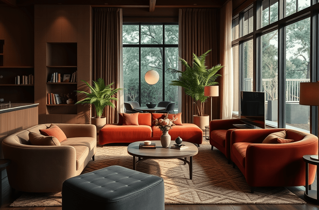 2025 Living Room Trends: Embrace Earth Tones & Maximalism Living Room